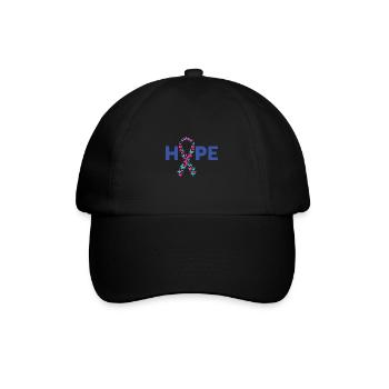 Thyroïde Cancer Hope et Butterfly Band - Casquette classique - noir/noir - Devant