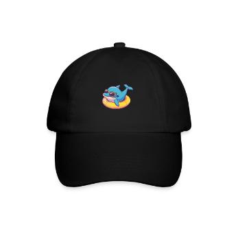 Delfin Comic Cool - Baseballkappe - Schwarz/Schwarz - Vorne