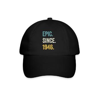 78 Years Old Epic Since 1946 78th Birthday - Baseball Cap - black/black - Front