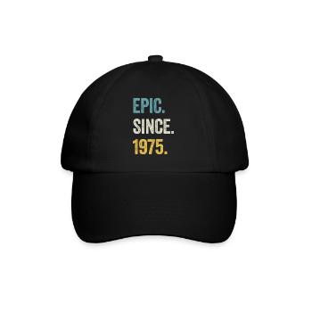 49e anniversaire 49 ans d’épopée depuis 1975 - Casquette classique - noir/noir - Devant