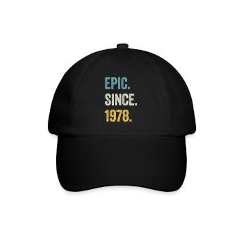 46 Years Old Epic Since 1978 46th Birthday - Baseball Cap - black/black - Front