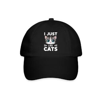 Chat Chats Amoureux Chat Propriétaire Chaton - Casquette classique - noir/noir - Devant
