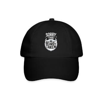 Bart Schnurrbart Bärtige Männer - Baseballkappe - Schwarz/Schwarz - Vorne