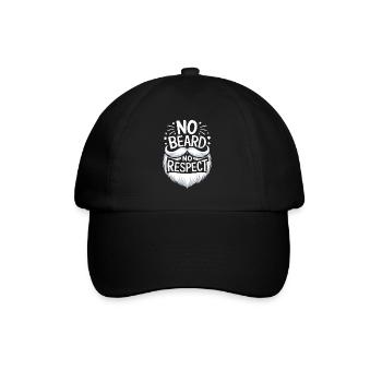 Bart Schnurrbart Bärtige Männer - Baseballkappe - Schwarz/Schwarz - Vorne