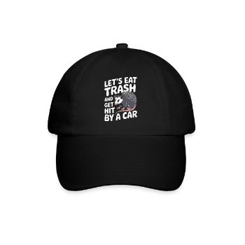 Opossum Possum Animal - Baseball Cap - black/black - Front