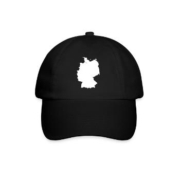Drapeau de carte Allemagne - Casquette classique - noir/noir - Devant