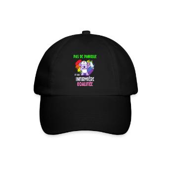 infirmière koalifiée - Casquette classique - noir/noir - Devant