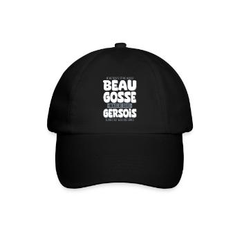 Beau gosse Gers cadeau homme gersois - Casquette classique - noir/noir - Devant