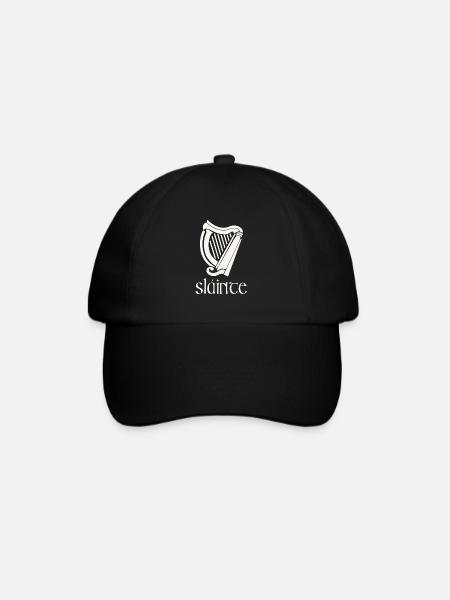 Sláinte Gälisch Irisch Irland Lustiger St. Patricks Tag - Baseballkappe - Schwarz/Schwarz