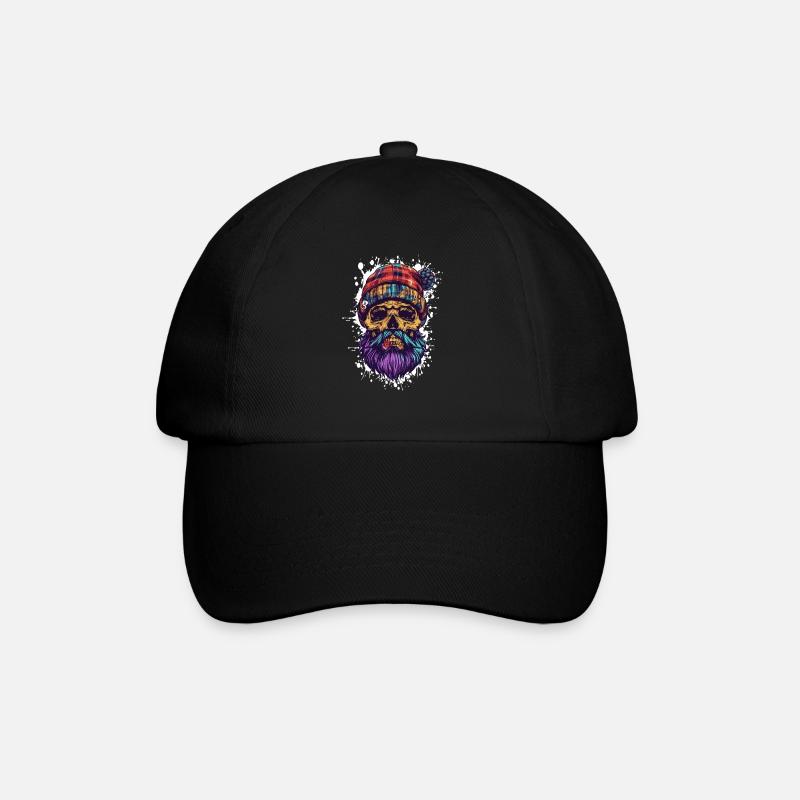Crâne Bûcheron - Casquette classique - noir/noir
