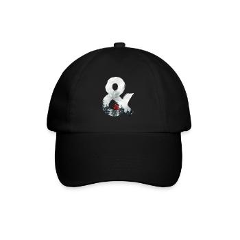 & – lettrage décoratif – hiver - Casquette classique - noir/noir - Devant