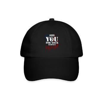 Thank You For Your Service - Baseball Cap - black/black - Front