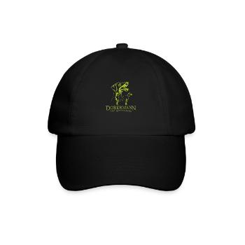 Dobermann TheBetterDog - Baseballkappe - Schwarz/Schwarz - Vorne