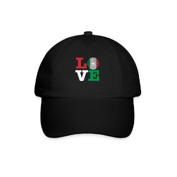 ITALIE COEUR - Casquette classique - noir/noir - Devant