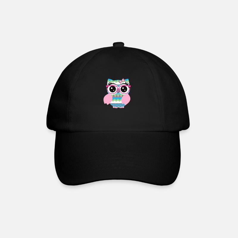 Owl Ethno - Baseball Cap - black/black