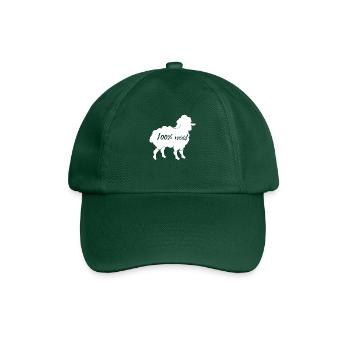Mouton / ferme: 100% Laine - Casquette classique - vert bouteille - Devant