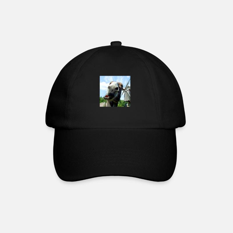 Esel - Baseballkappe - Schwarz/Schwarz