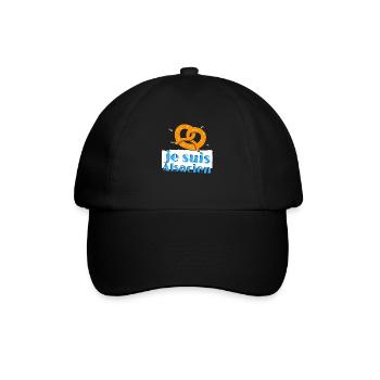 je suis alsacien strasbourg colmar mulhouse cadeau - Casquette classique - noir/noir - Devant