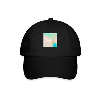 Atoll beach watercolor beige nature - Baseball Cap - black/black - Front