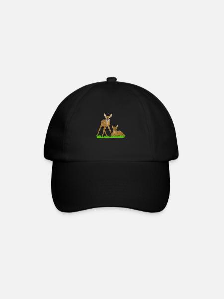 Deux faons - Casquette classique - noir/noir