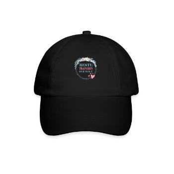 Beste Trainerin der Welt - Baseballkappe - Schwarz/Schwarz - Vorne