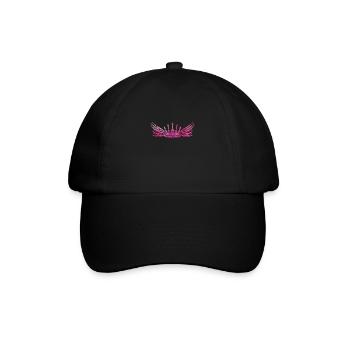 crown pink - Baseballkappe - Schwarz/Schwarz - Vorne