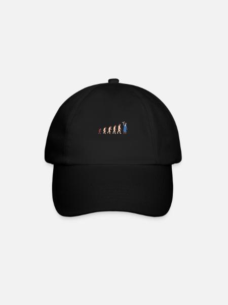 Evolution Abschluss Absolventen Bachelor Geschenk - Baseballkappe - Schwarz/Schwarz