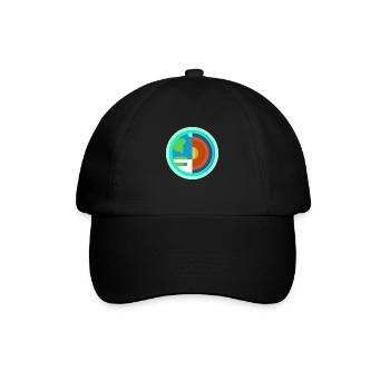 Erde - Baseballkappe - Schwarz/Schwarz - Vorne