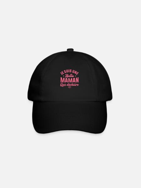 Belle Maman Qui Déchire Cadeau Belle Mère Fête - Casquette classique - noir/noir