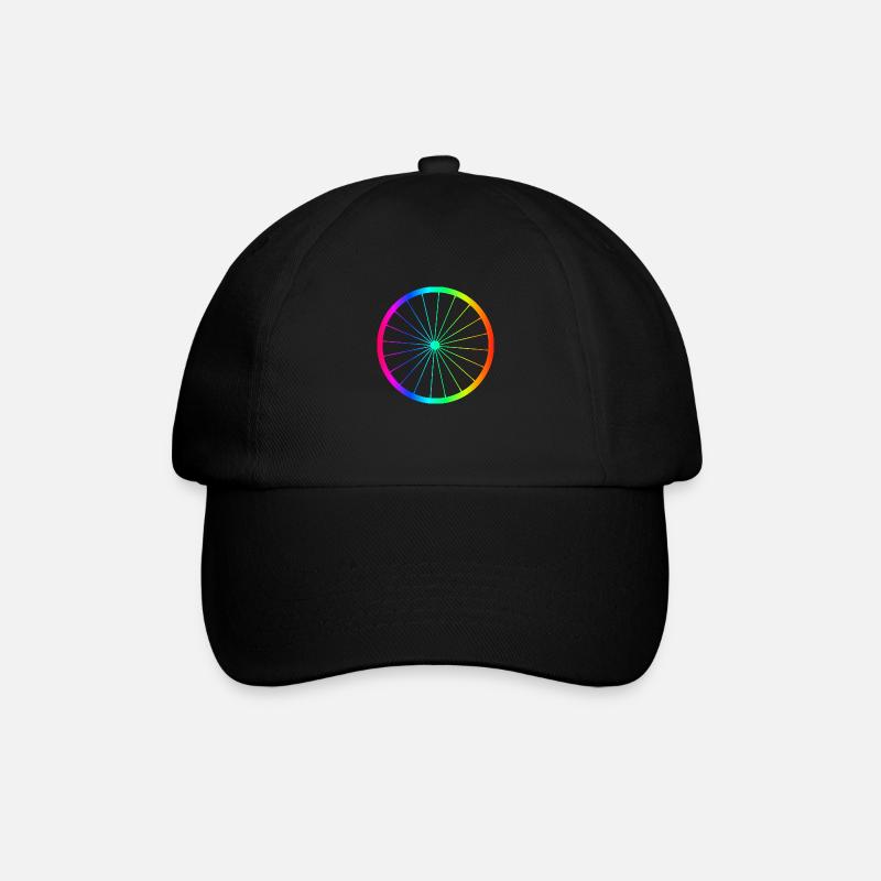 Vélo arc-en-ciel jante - Casquette classique - noir/noir