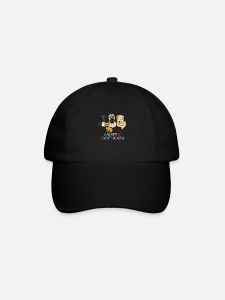 Adopt dont Shop Many dogs - Baseballkappe - Schwarz/Schwarz