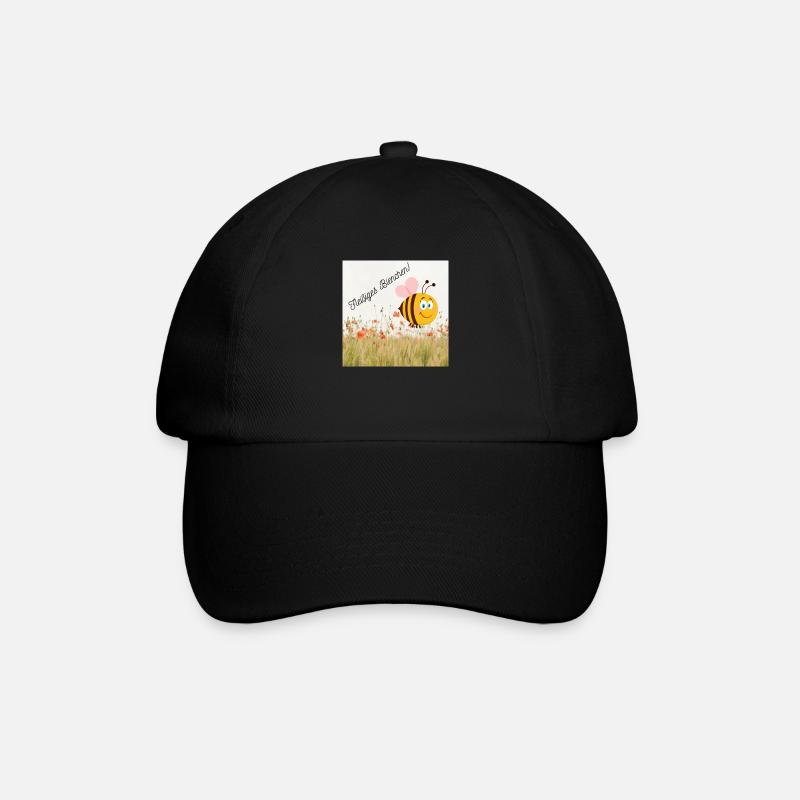 Fleißiges Bienchen - Baseballkappe - Schwarz/Schwarz