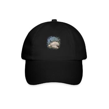 Igel - Baseballkappe - Schwarz/Schwarz - Vorne