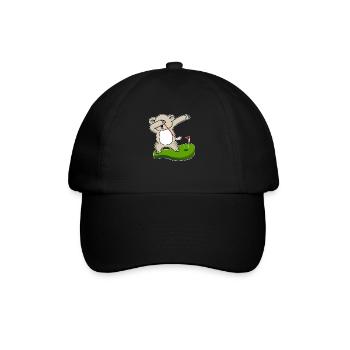 dab dabbing koala golf cute gift baby animal - Baseball Cap - black/black - Front