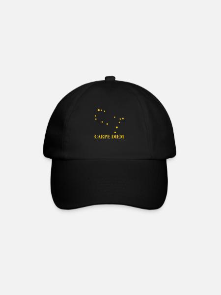 Carpe Diem a utilisé la constellation du jour Gémeaux - Casquette classique - noir/noir