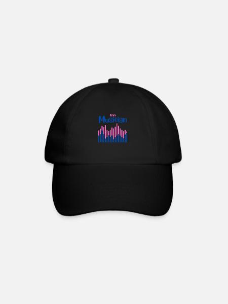 I m Musician blue purple - Casquette classique - noir/noir