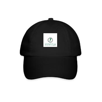 Hustle grün - Baseballkappe - Schwarz/Schwarz - Vorne