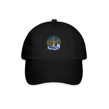 Windsurfen - Baseballkappe - Schwarz/Schwarz - Vorne