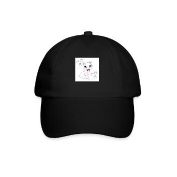 Chat - Casquette classique - noir/noir - Devant