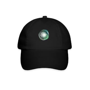 cyber mandala - Baseballkappe - Schwarz/Schwarz - Vorne