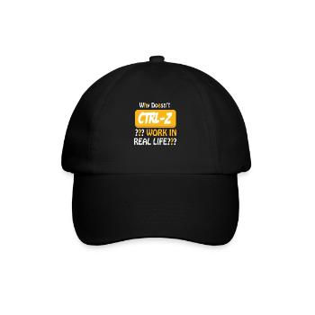 Pourquoi CTRL-Z ne fonctionne-t-il pas dans la vie réelle? - Casquette classique - noir/noir - Devant