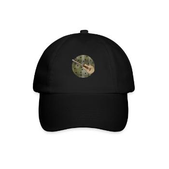 Gitarre - Baseballkappe - Schwarz/Schwarz - Vorne