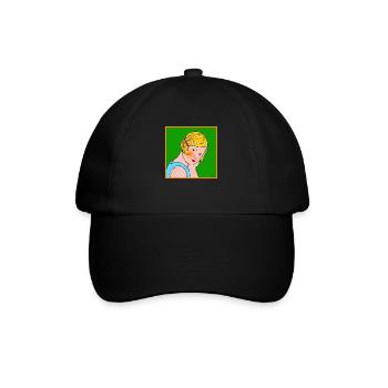 T-shirt vintage 1980 - Casquette classique - noir/noir - Devant