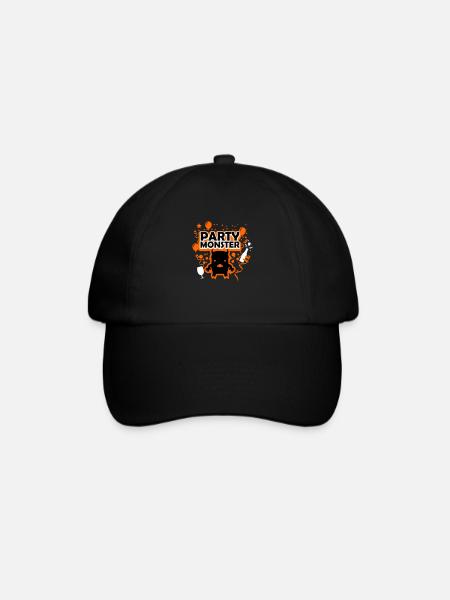 Party monster orange - Baseball Cap - black/black