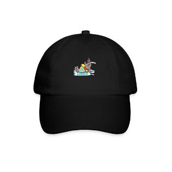 Ce lion de mer est prêt pour une belle baignade - Casquette classique - noir/noir - Devant