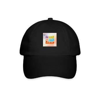 Be Kind To Your Mind Inspirational Quote - Baseball Cap - black/black - Front