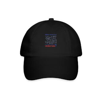 What exactly do you not understand? Math freak. - Baseball Cap - black/black - Front