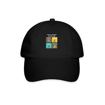 ce que je fais durant mon temps libre vélo - Casquette classique - noir/noir - Devant
