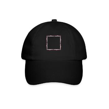 Square Frame Border Books - Baseball Cap - black/black - Front