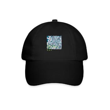 Denken Sie über den Tellerrand hinaus positive Gedanken glücklich - Baseballkappe - Schwarz/Schwarz - Vorne